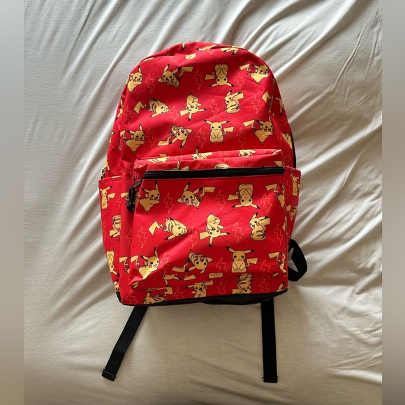 Other - Pikachu Pokemon Red Backpack School Bag